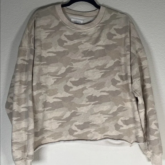 American Eagle Camouflage Crewneck Sweater size medium - Picture 3 of 5